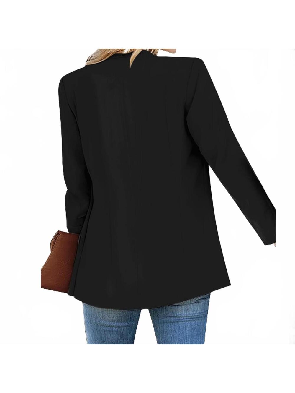 Luvamia Women’s Casual Long Sleeve Slim Work Office Blazer Jacket Size XL - Picture 2 of 5